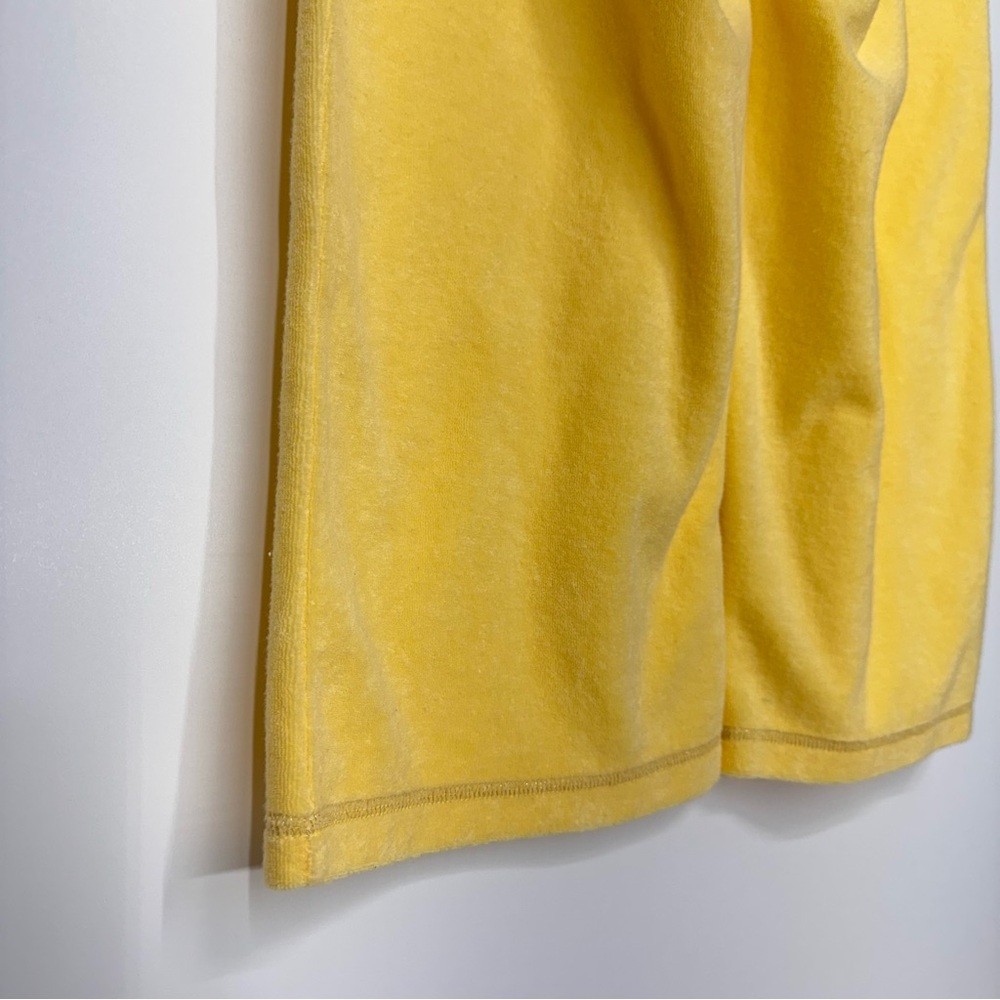 Boston Proper Solid Yellow Terrycloth Cropped Wid… - image 8